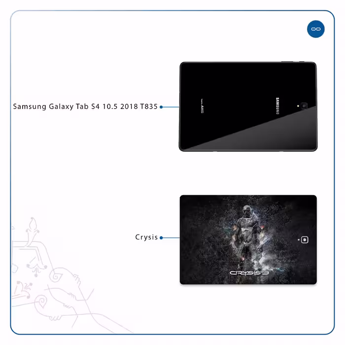برچسب پوششی ماهوت مدل Crysis مناسب برای تبلت سامسونگ Galaxy Tab S4 10.5 2018 T835