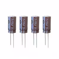 خازن الکترولیت 1000 میکروفاراد 25 ولت آکسبوم مدل TEC-100025 بسته 4 عددی