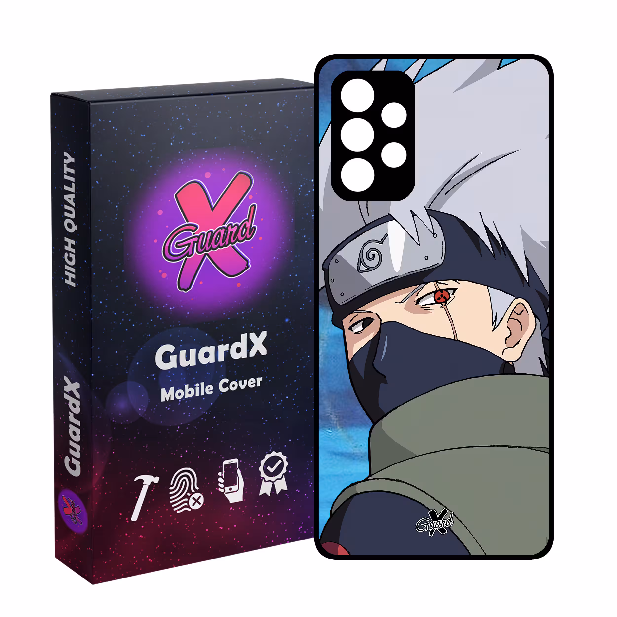 کاور گارد ایکس طرح Kakashi Anime مدل Glass10523 مناسب برای گوشی موبایل سامسونگ Galaxy A53
