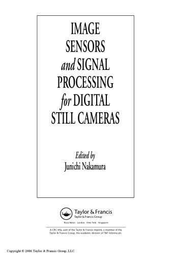 خرید و دانلود نسخه کامل کتاب Image Sensors and Signal Processing for Digital Still Cameras