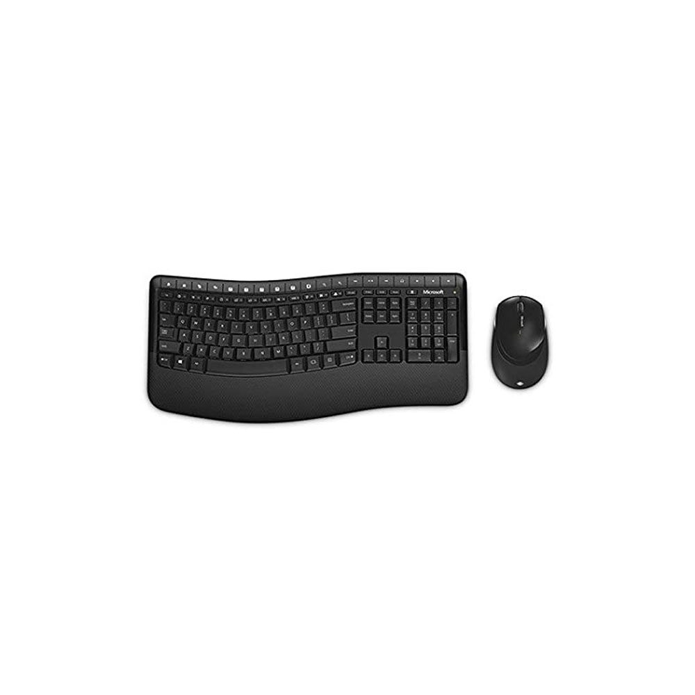 کیبورد و ماوس بی سیم مایکروسافت مدل Microsoft Wireless Comfort Desktop 5050
