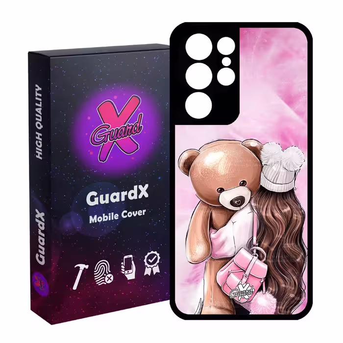 کاور گارد ایکس طرح Girl مدل Glass10088 مناسب برای گوشی موبایل سامسونگ Galaxy S21 Ultra