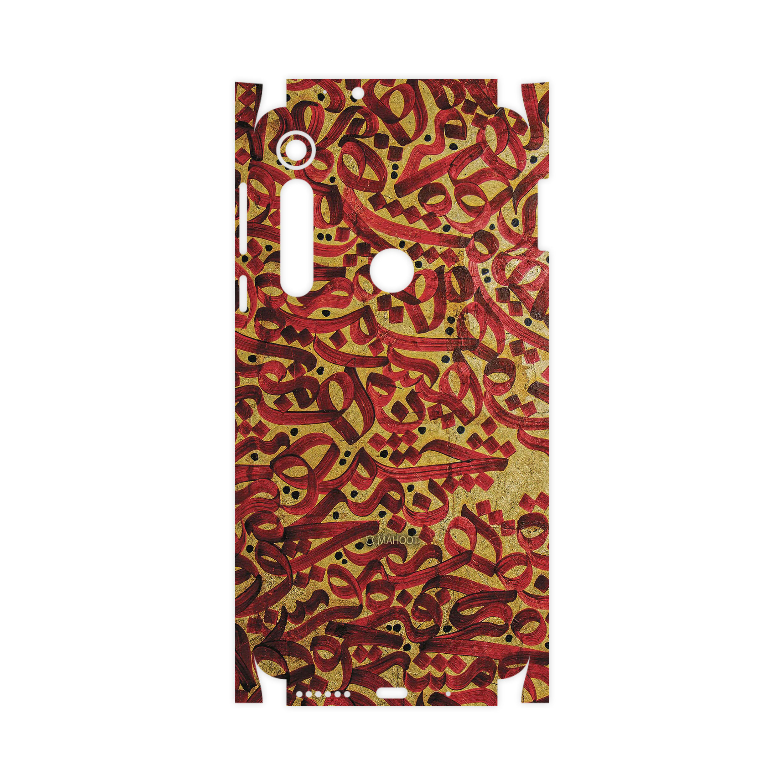 برچسب پوششی ماهوت مدل Nastaliq-6-FullSkin مناسب برای گوشی موبایل موتورولا One Macro