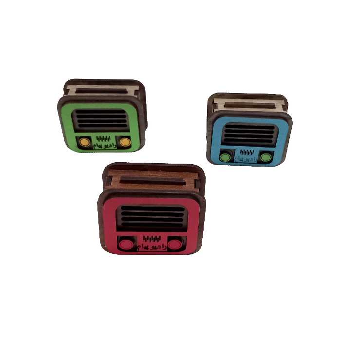 دکوری مدل رادیو کد 003 بسته 3 عددی