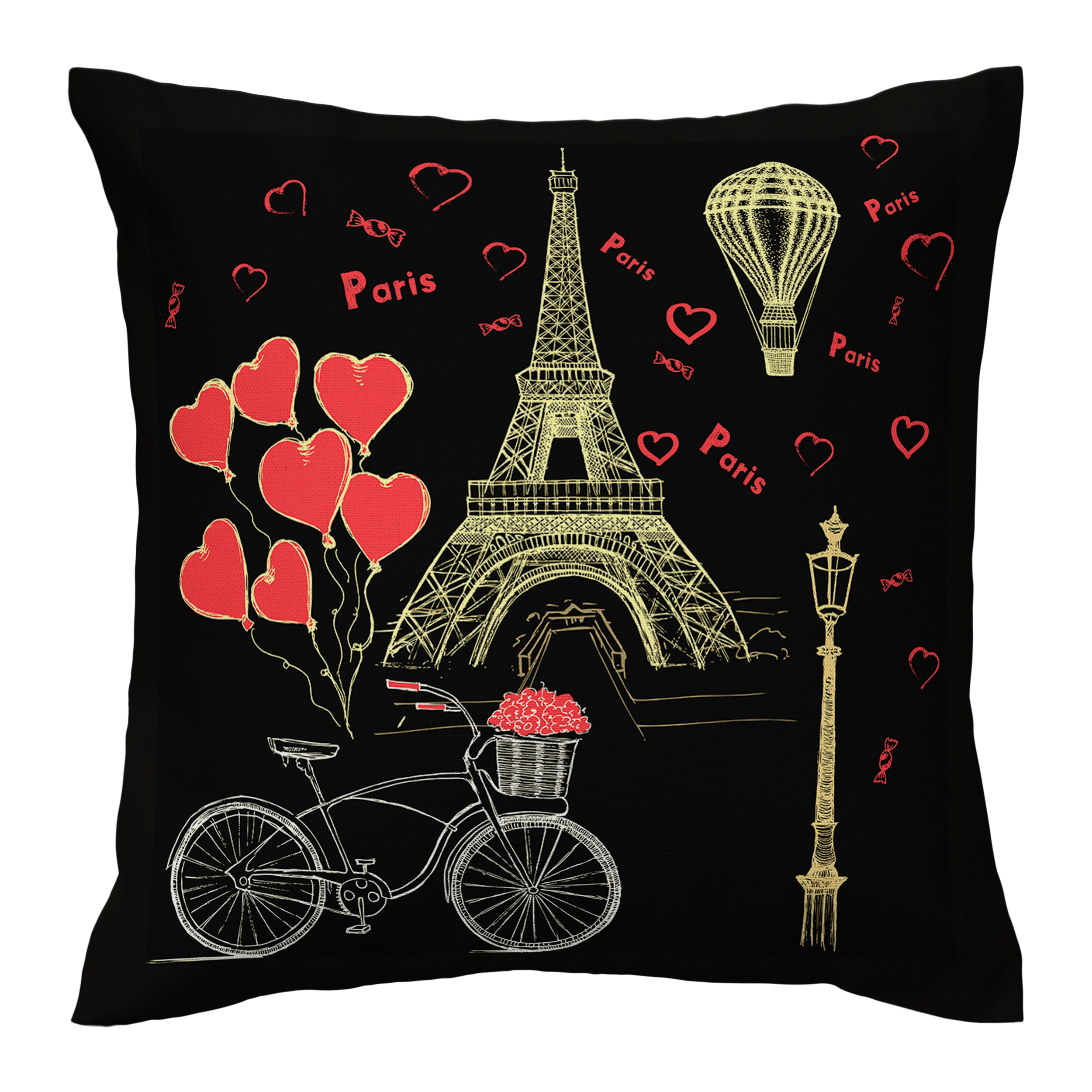 کاور کوسن مدل ایفل دورو طرح دار کد 1400114