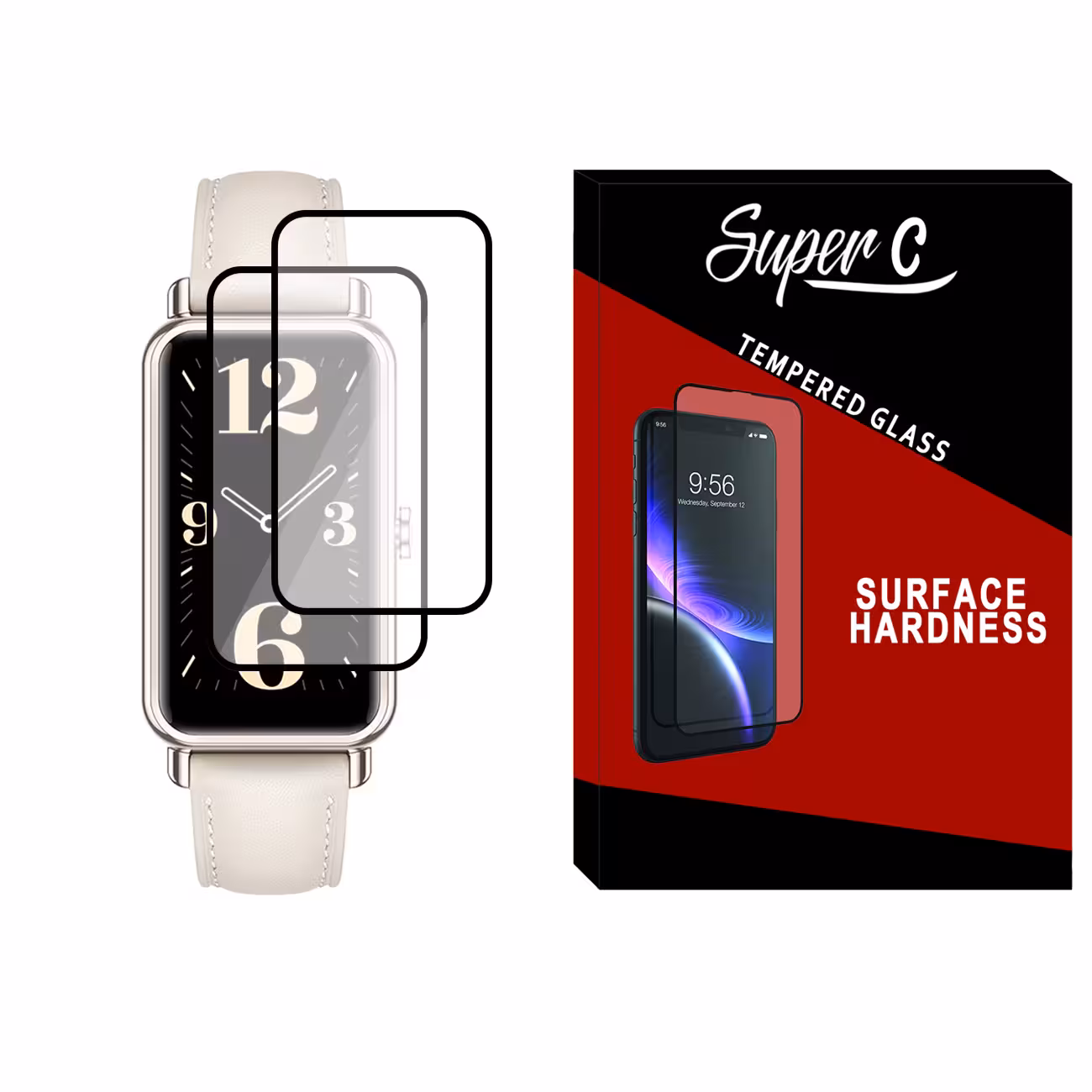 محافظ صفحه نمایش نانو سوپرسی مدل SRC مناسب برای ساعت هوشمند هوآوی Watch Fit mini بسته دو عددی