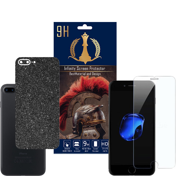 برچسب پوششی اینفینیتی مدل PR MAX مناسب برای گوشی موبایل اپل iPhone 7 PLUS / 8 PLUS به همراه محافظ صفحه نمایش