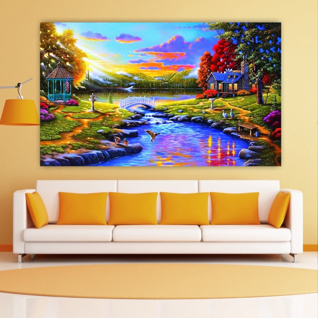 تابلو بوم طرح طبیعت مدل BH111