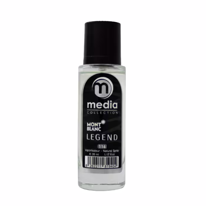 عطر جیبی مردانه مدیا مدل Mont Blanc Legend حجم 35 میلی لیتر