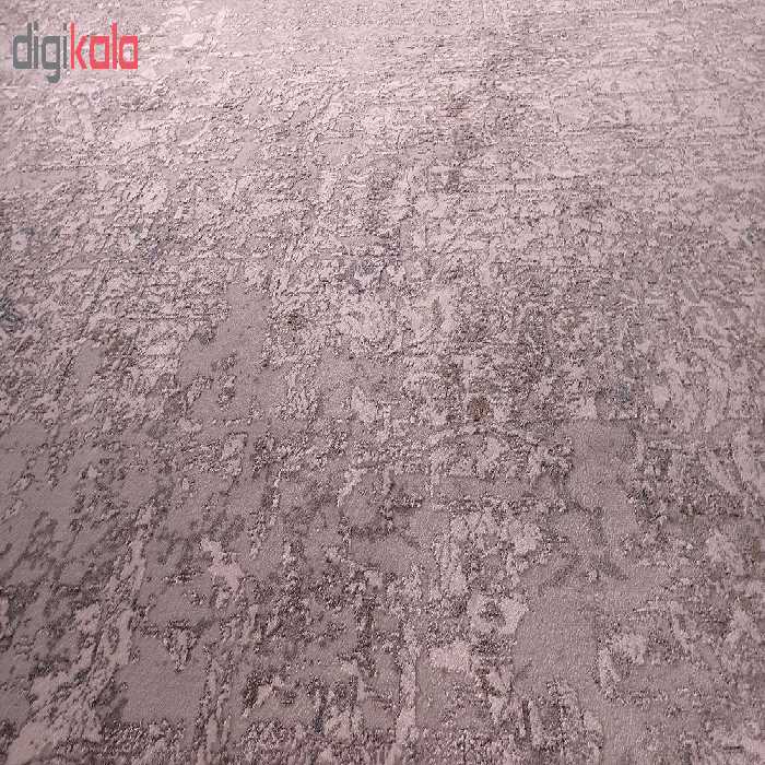 فرش ماشینی زمرد مشهد طرح پتینه کد TA118 زمینه طوسی