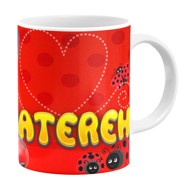 ماگ طرح دختر کفشدوزکی مدل خاطره