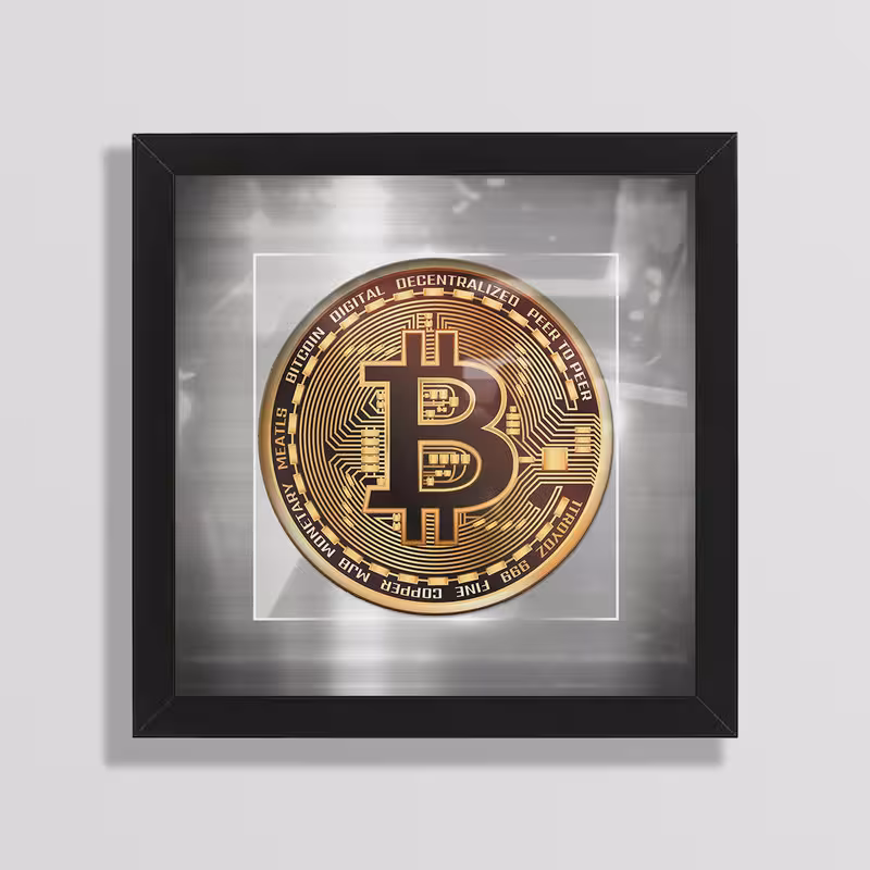 تابلو طرح bitcoin مدل Mk23 | دنیای قاب