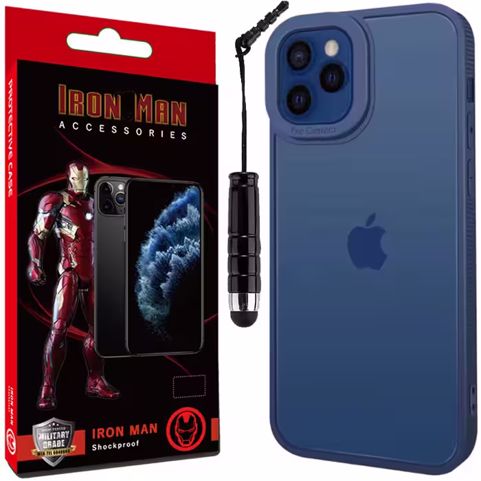 کاور آیرون من مدل Pro Camera مناسب برای گوشی موبایل اپل Iphone 13 Pro به همراه قلم لمسی