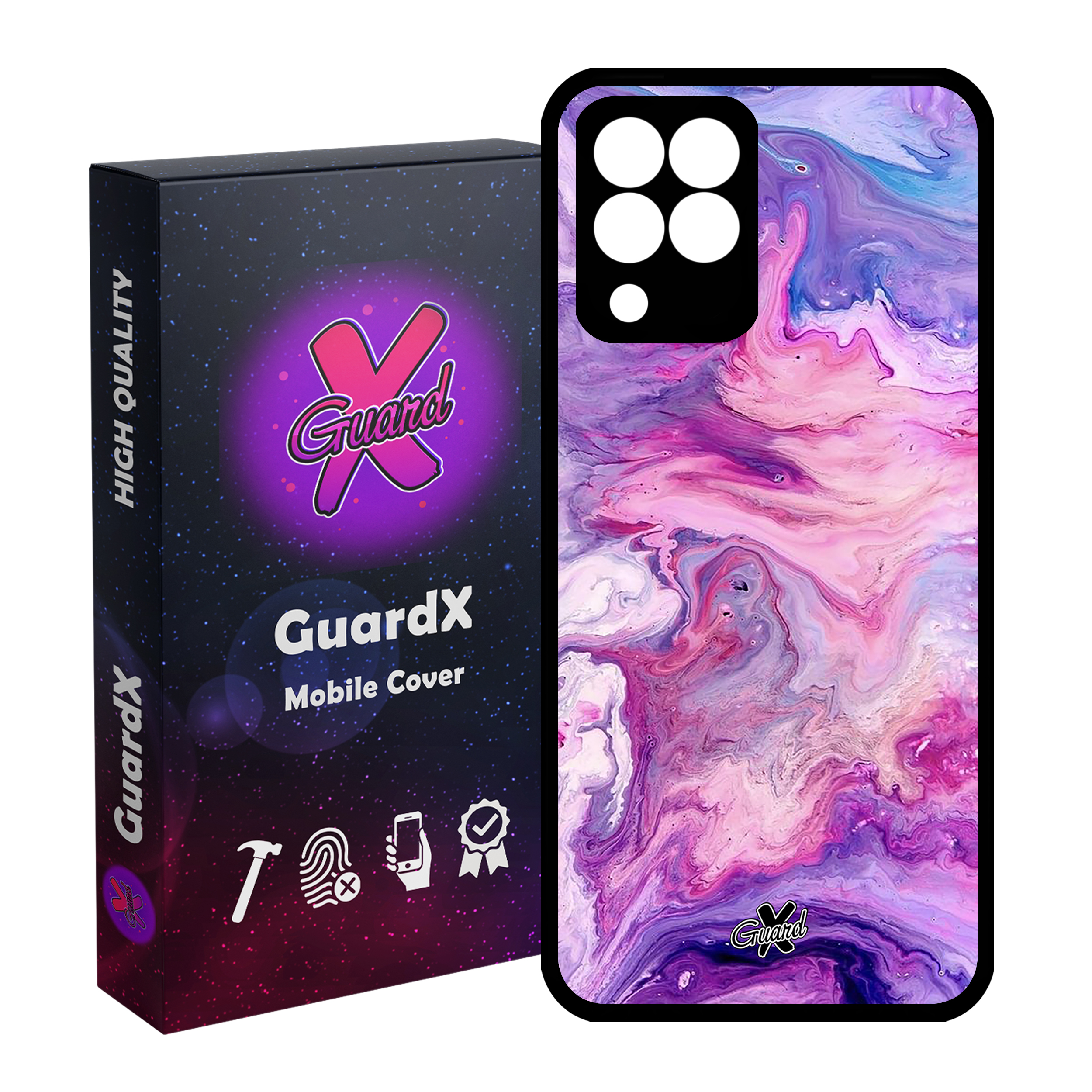 کاور گارد ایکس طرح ماربل مدل Glass10303 مناسب برای گوشی موبایل سامسونگ Galaxy M33/M33 5G