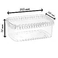 ظروف نگهدارنده 1200 سی سی کارتن 120 عددی ظروف نگهداری فریزری و مایکروویوی