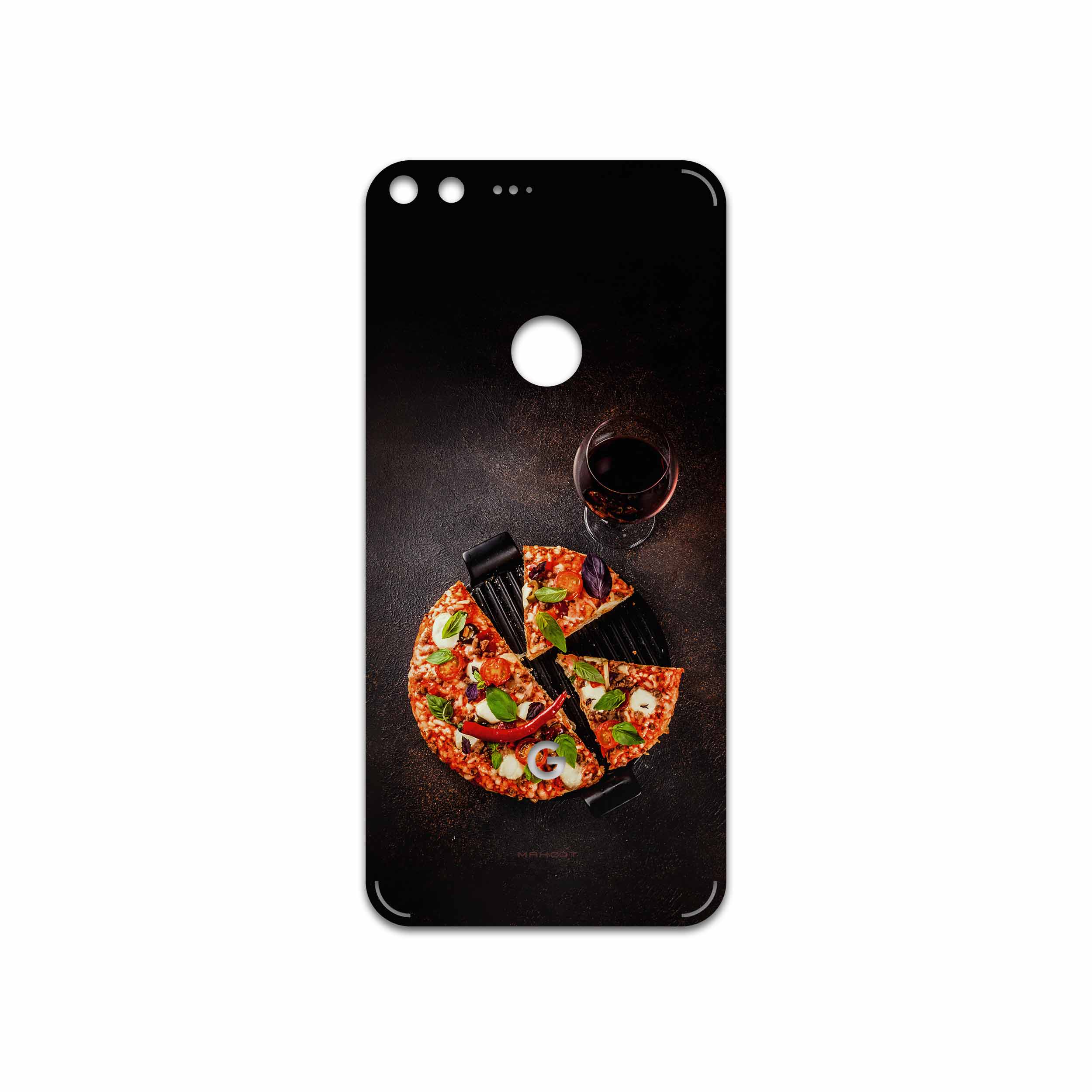 برچسب پوششی ماهوت مدل Pizza مناسب برای گوشی موبایل گوگل Pixel XL