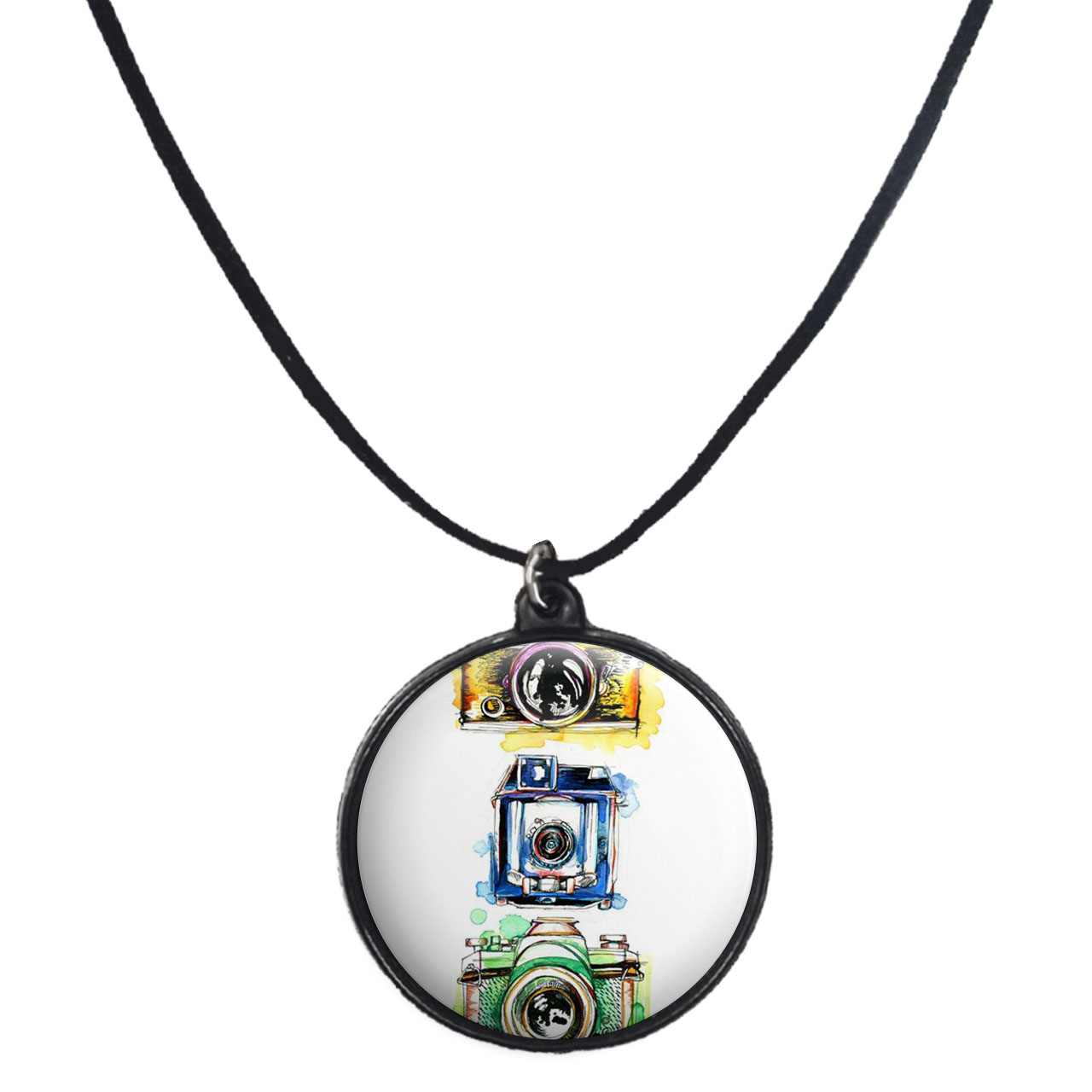 گردنبند پرمانه طرح عکاس کد pmb.5153 مدل دو طرفه