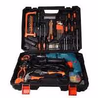 ست جعبه ابزار و دریل 13 میلیمتر 850 وات لانکر