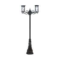 چراغ دو شاخه پارکی و حیاطی بیتانور مدل درتا طرح دار کد 482722T-96202