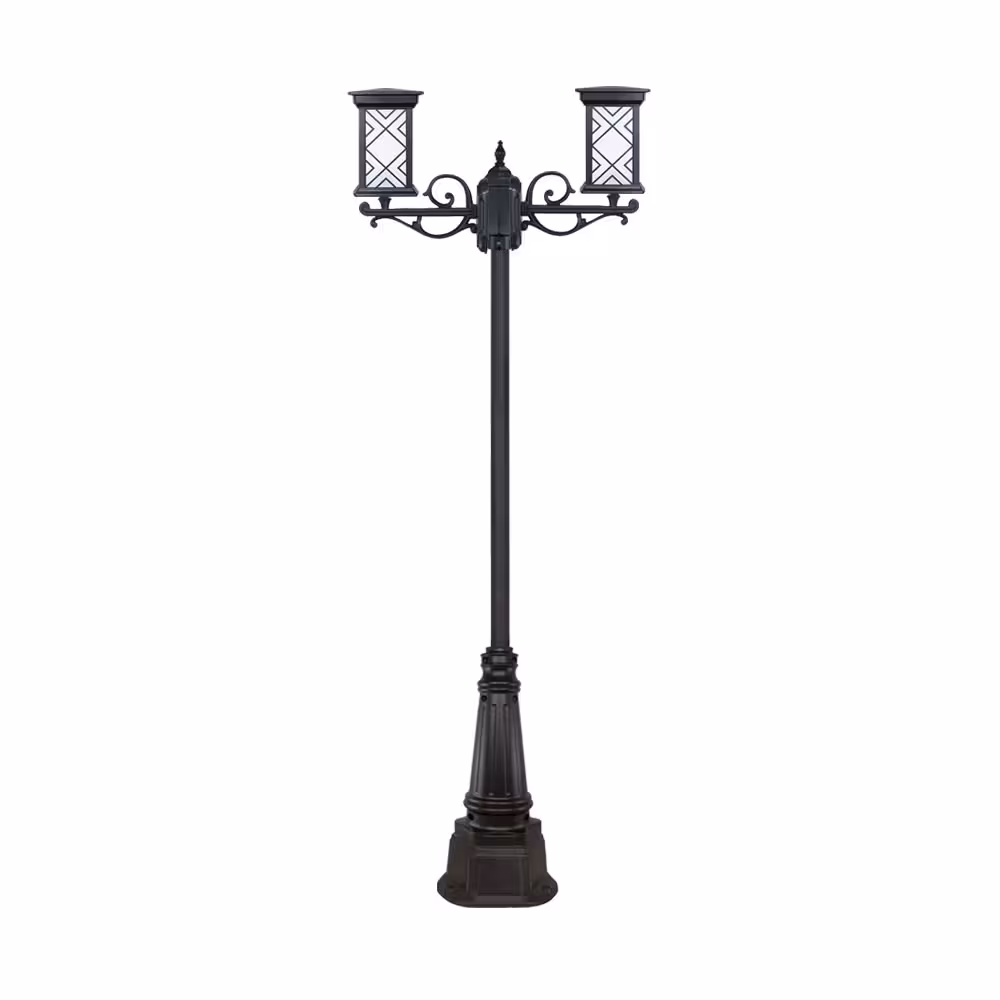 چراغ دو شاخه پارکی و حیاطی بیتانور مدل درتا طرح دار کد 482722T-96202