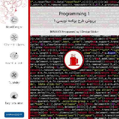 برچسب پوششی ماهوت مدل Programming 1-FullSkin مناسب برای گوشی موبایل سامسونگ Galaxy A01 Core