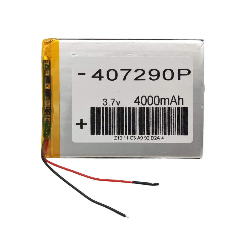باتری لیتیوم پلیمر 3.7 ولت مدل 407290P ظرفیت 4000 میلی آمپر