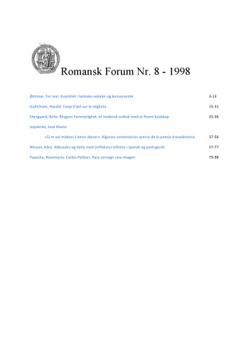 خرید و دانلود نسخه کامل کتاب Romansk forum