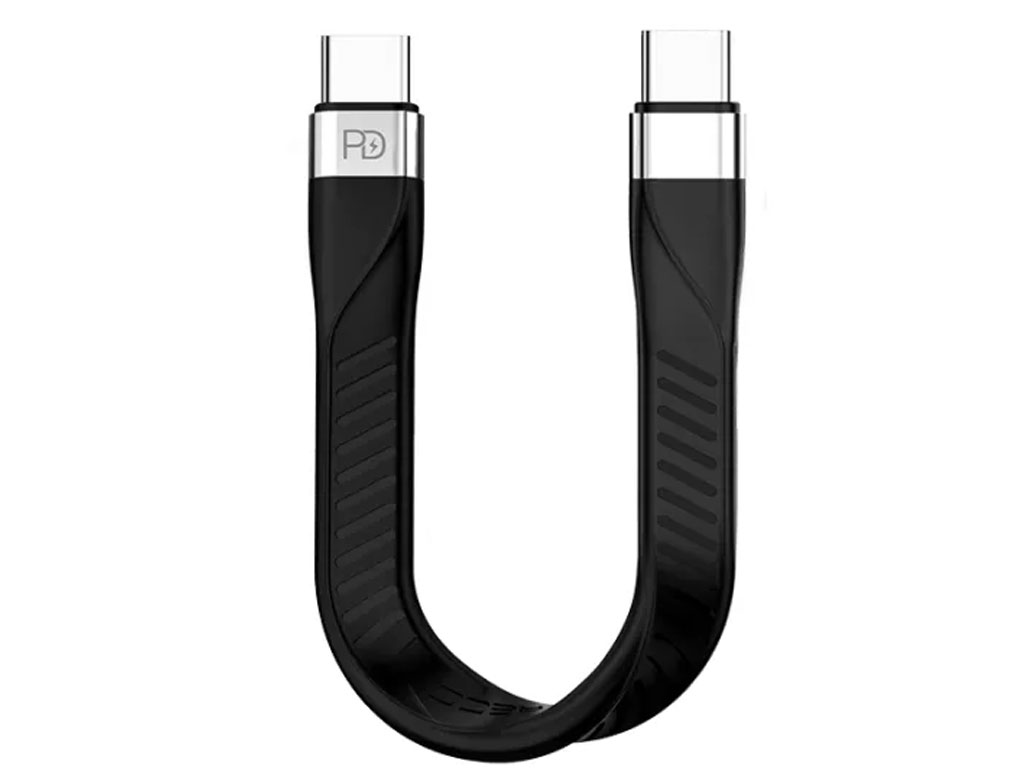 کابل شارژ تایپ سی به تایپ سی 3 آمپر 15 سانتی متری رسی Recci Rtc-n13cc Type-c To Type-c Cable