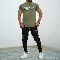 ست تیشرت و شلوار پارچه پنبه درجه یک ماشی