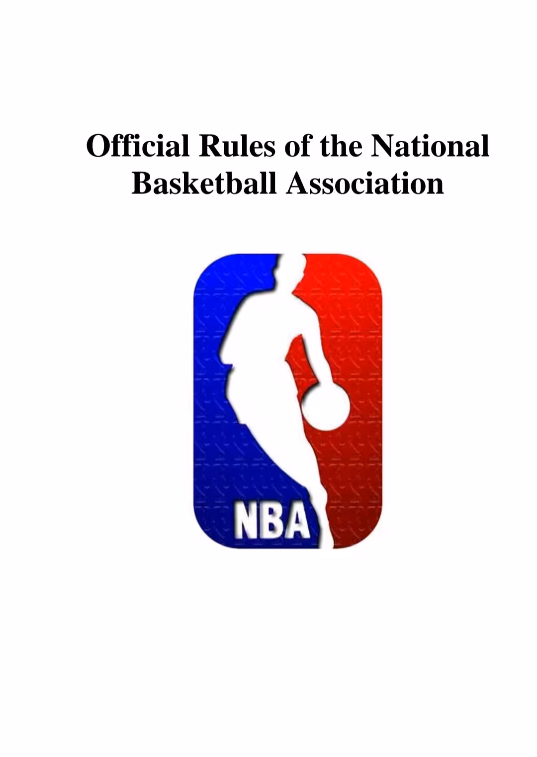 خرید و دانلود نسخه کامل کتاب Official Rules of the National Basketball Association - PDF