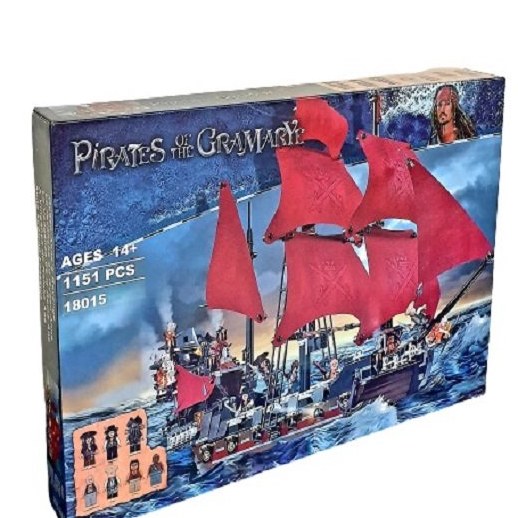 لگو ساختنی کشتی دزدان دریایی کاراییب انتقام ملکه کد 18015