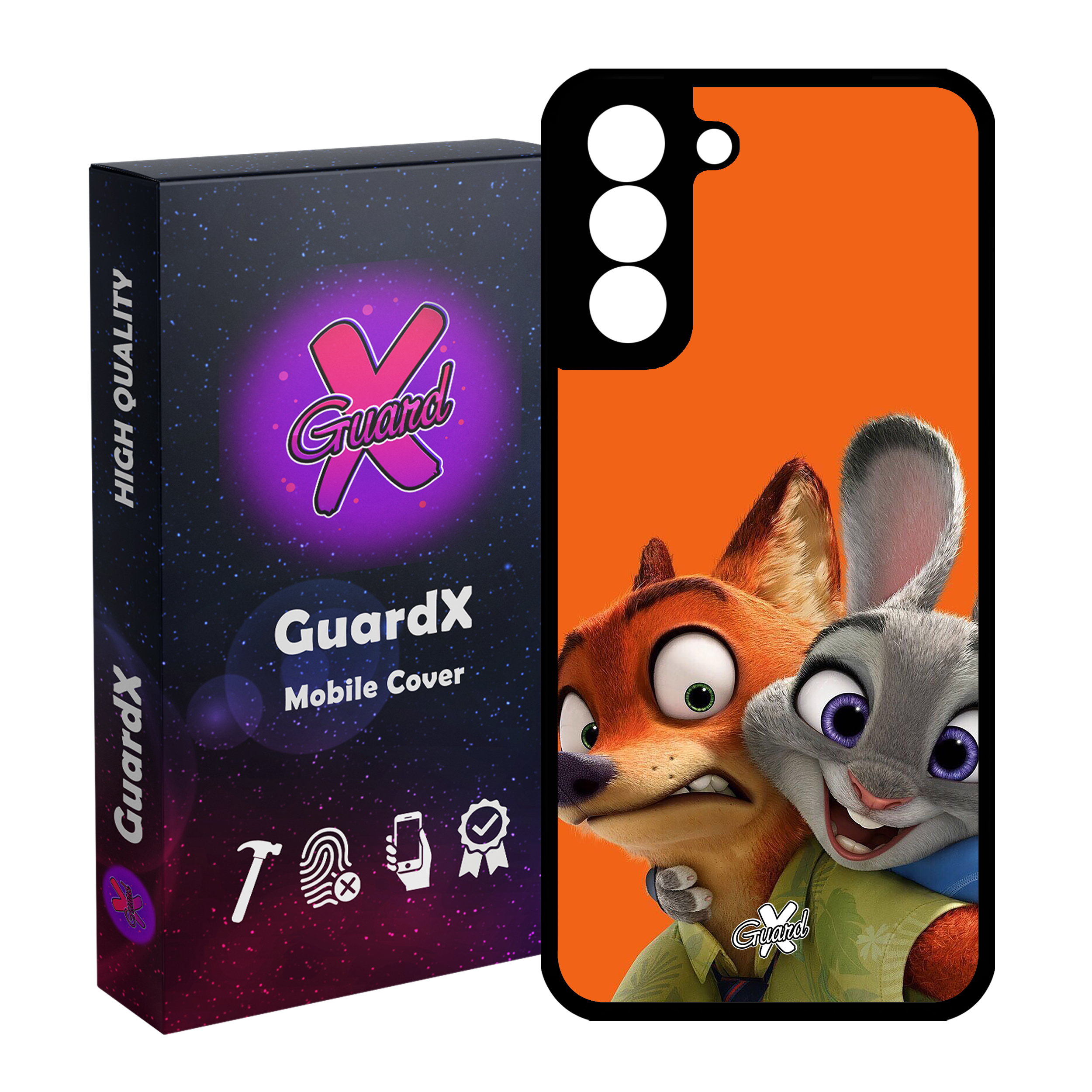 کاور گارد ایکس طرح Zootopia مدل Glass10047 مناسب برای گوشی موبایل سامسونگ Galaxy S21