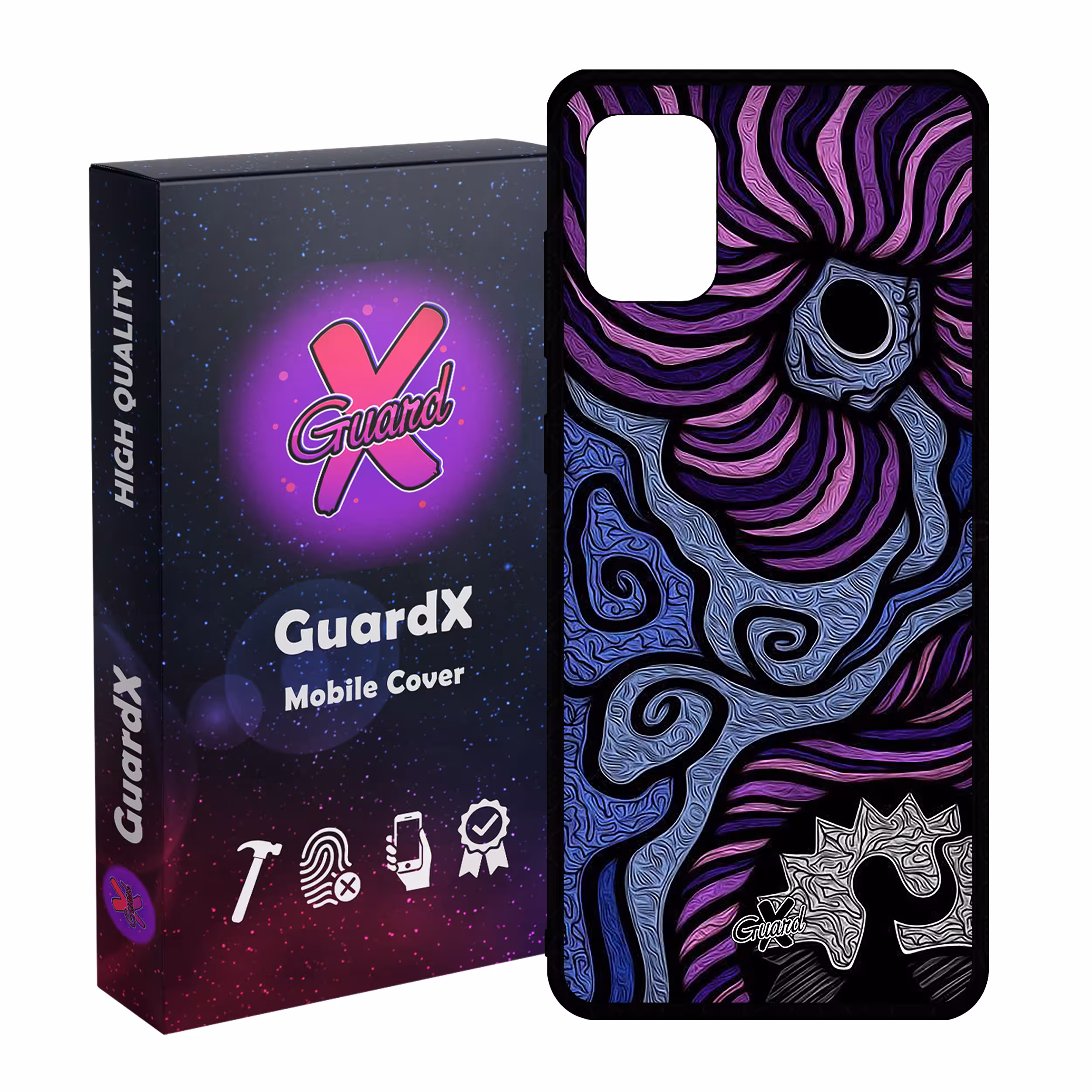 کاور گارد ایکس طرح رنگی مدل Glass10428 مناسب برای گوشی موبایل سامسونگ Galaxy A71 4G