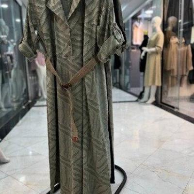 کفتان بلند کمربند دار کفتان زنانه تابستونی