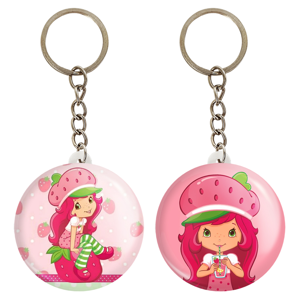 جاکلیدی خندالو مدل دختر توت فرنگی کد 16181621 مجموعه 2 عددی