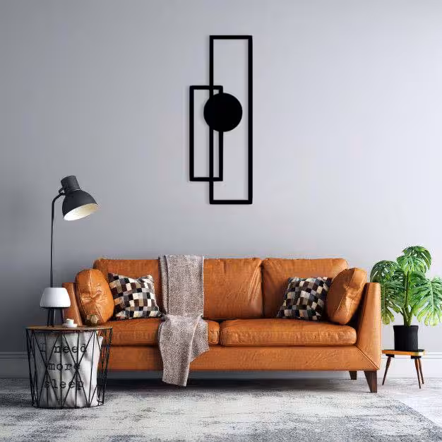 دیوارکوب ماهوت طرح دایره و مستطیل 