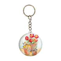 جاکلیدی خندالو طرح گلدان کد 5467