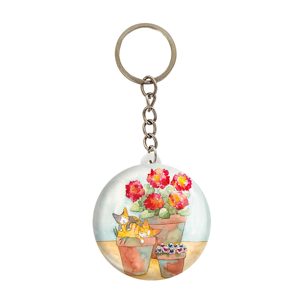 جاکلیدی خندالو طرح گلدان کد 5467