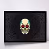 تابلو مدل skull abstract rose کد F-17001
