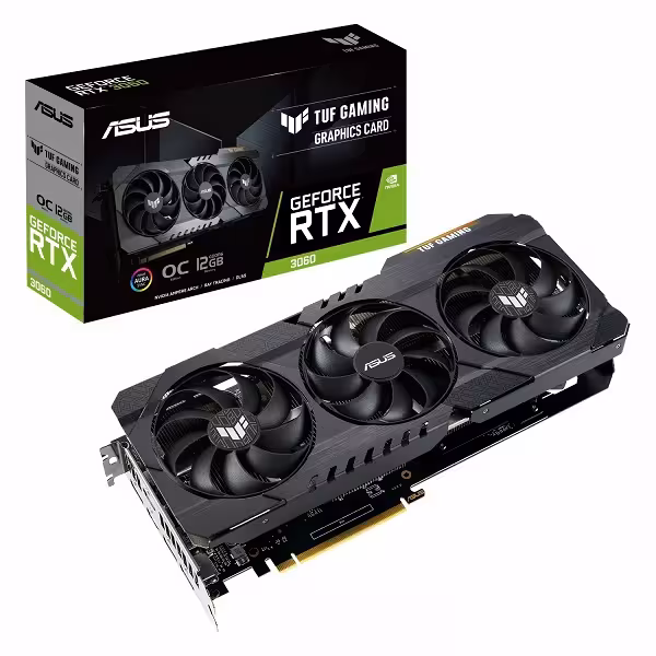 کارت گرافیک ایسوس مدل TUF RTX 3060 OC 12G GAMING حافظه 12 گیگابایت - دوسو آی تی