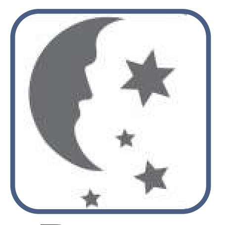شابلون طرح ماه و ستاره کد 44 سایز 20 در 30