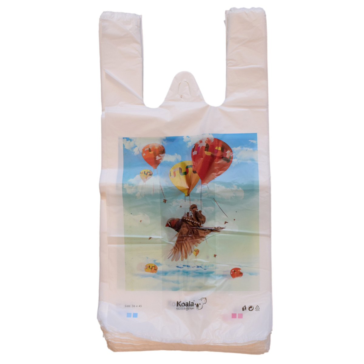 کیسه خرید کوالا مدل Birds3645 بسته 100 عددی