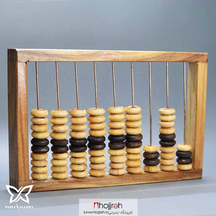 اطلاعات ، قیمت و خرید چرتکه چوبی 9 میله متوسط کد P76