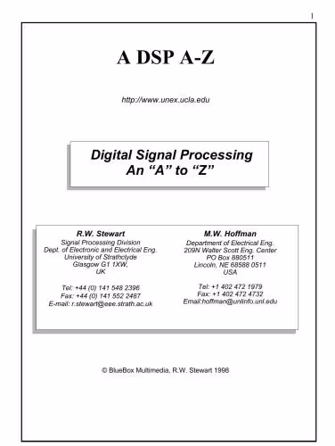 خرید و دانلود نسخه کامل کتاب An A-Z of Digital Signal Processing