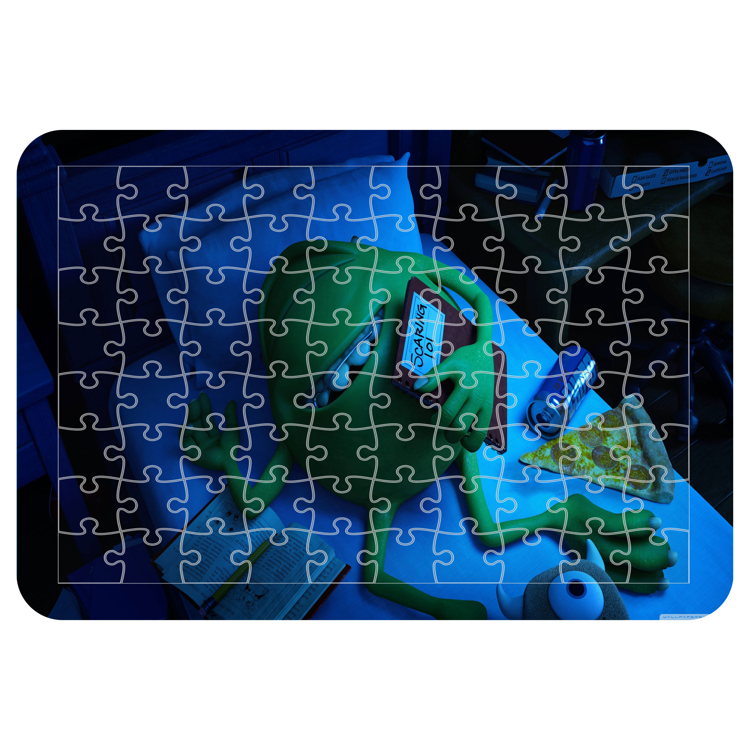 پازل 54 تکه اطلس آبی طرح کارتون کازخانه هیولاها  مدل P1731