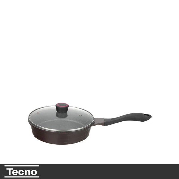 تابه تک دسته 24 سانتی تکنو مدل ونوس زرشکی