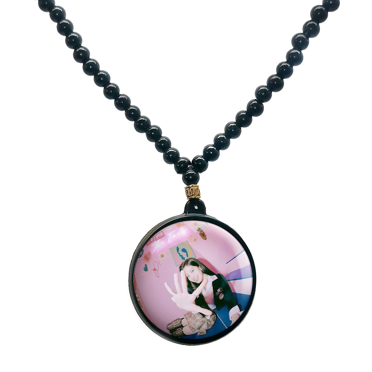 گردنبند پرمانه طرح تو ایس کد pmd.19533 مدل دو طرفه