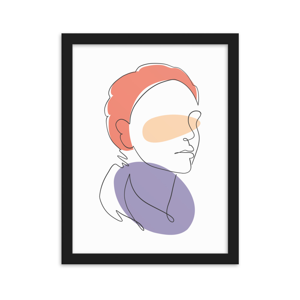 تابلو مدل دکوراتیو مینیمال دخترانه کد 2742