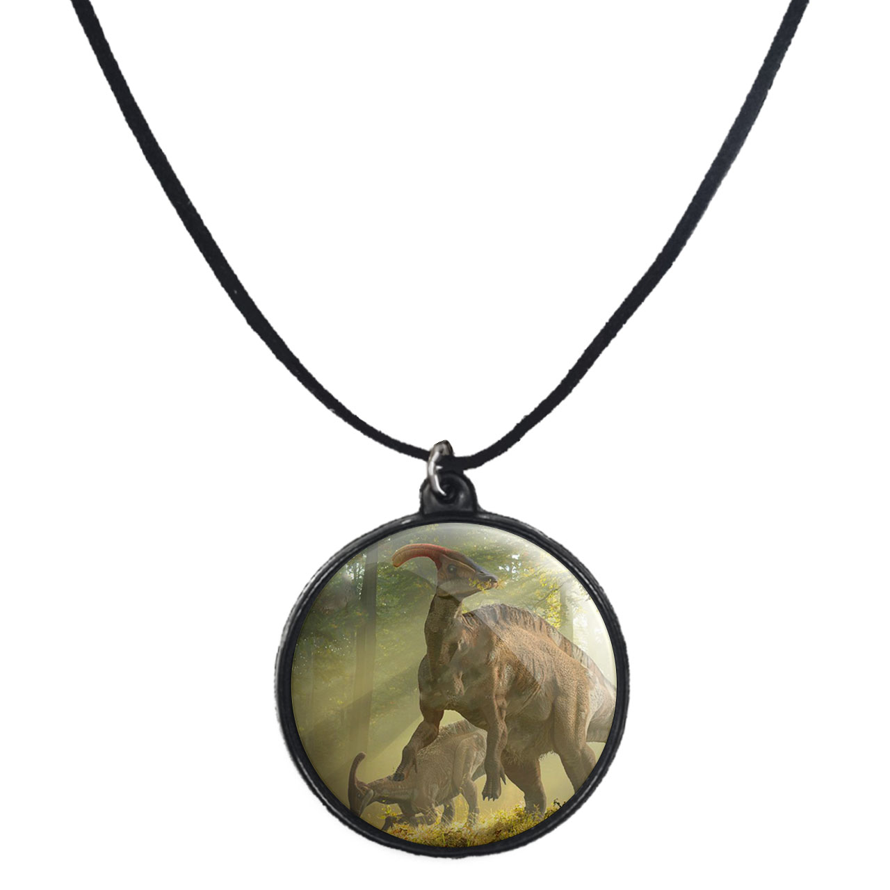 گردنبند پرمانه طرح دایناسور ها کد pmb.23354مدل دو طرفه 