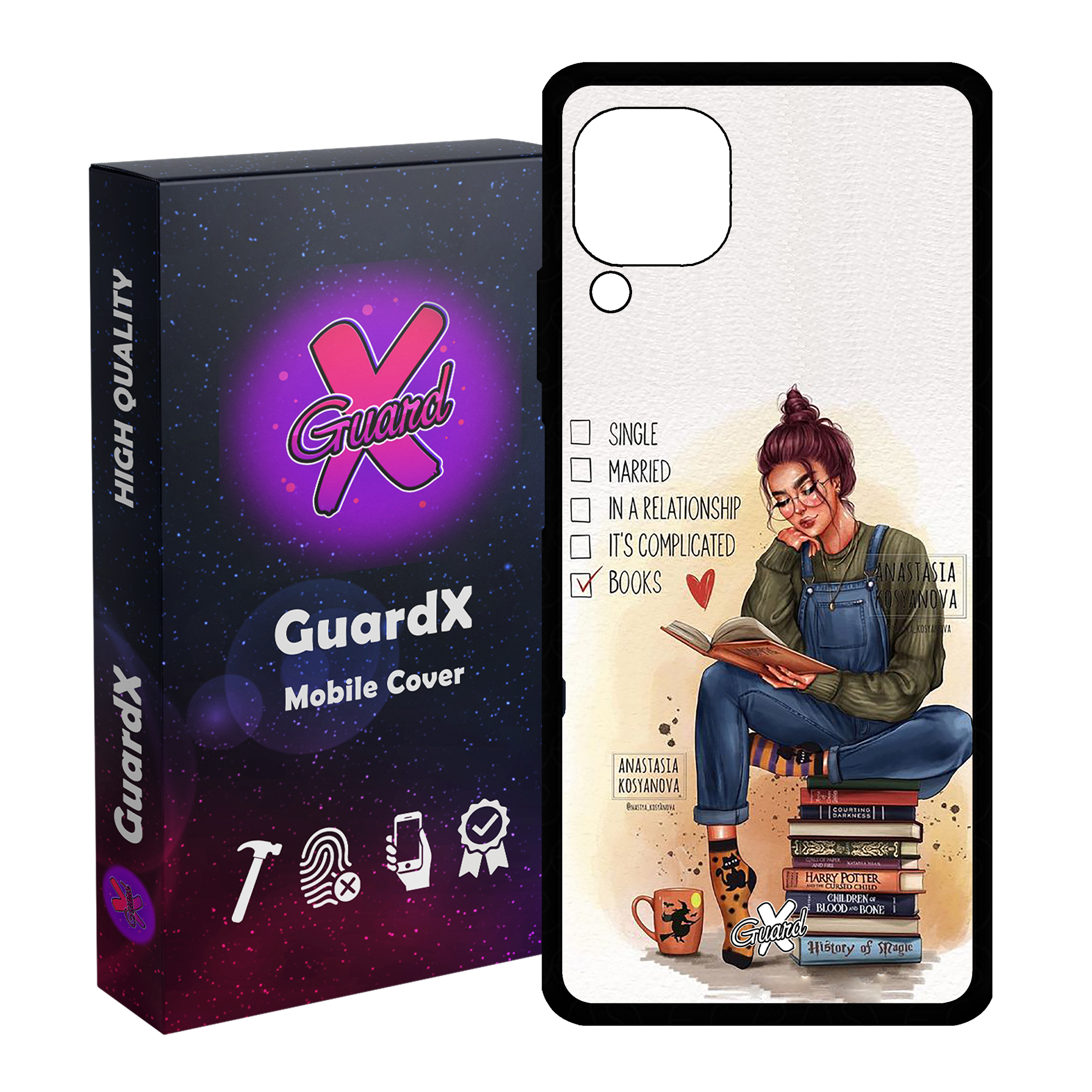 کاور گارد ایکس طرح دختر مدل Glass10286 مناسب برای گوشی موبایل هوآوی Nova 7i / Nova 6 SE / P40 Lite